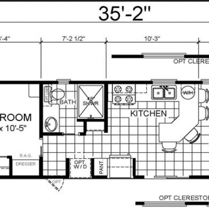 12x36 Floor Plan